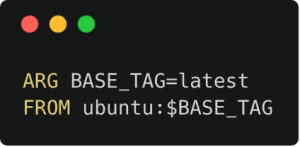 Dockerfile with ARG BASE_TAG=latest and FROM ubuntu:$BASE_TAG